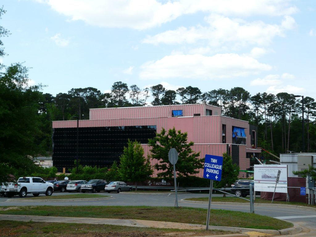 FSU construction site in Tallahassee, FL. Winry Stays houses commercial construction crews on multi-month projects.